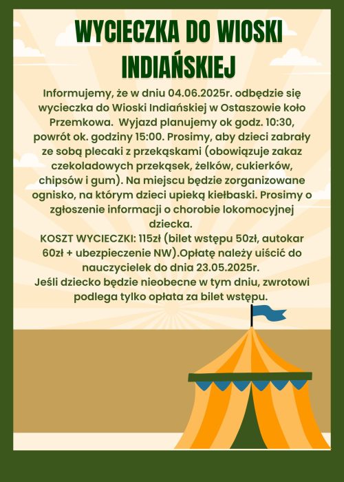 wycieczka do wioski indiańskiej